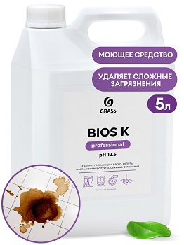 Bios K PROFESSIONAL Высококонцентрированное щелочное средство 5л ГраСС 1/4до 22.10.27-31.01.28