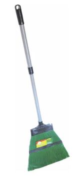 Метла садовая зеленая Умничка телескоп.ручка 92см, длина 127см (24)