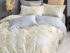 Комплект постельного белья Асабелла Евро, тенсел люкс, цвет 2163-6