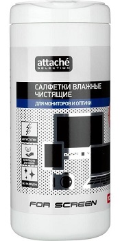 Салфетки влажные для оргтехники банка (100шт)