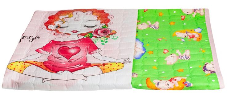 Покрывало детское 110*140 стеганное бязь, двустороннее