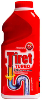 Tiret TURBO Средство для прочистки труб 500мл (1/12шт)