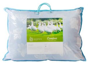 Подушка 50*70 Альда наполнитель 50% пух,50 %перо, чехол тик (100% хлопок)