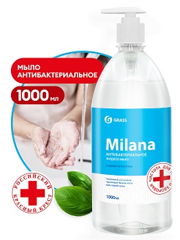 GRASS Milana Антибактериальное мыло жидкое с дозатором 1000мл