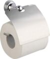 Держатель для туалетной бумаги закрытый, хром