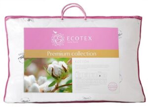 Подушка 50*70 Коттон наполн микровол DownFill, чехол перкаль (100% хлопок)+волокно на основе хлопка