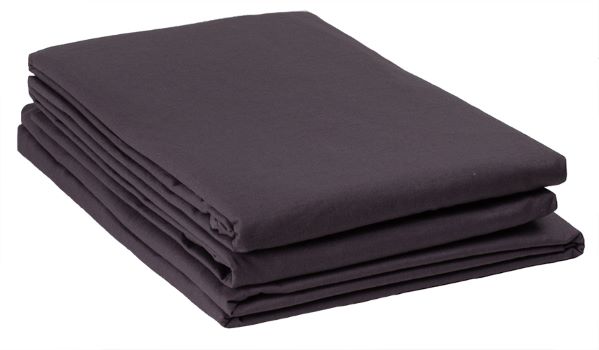 Простыня на резинке 90*200*25, ткань поплин цвет серый