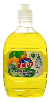 Средство для мытья посуды МИНУТА Лимон 500мл