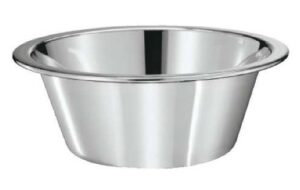 Миска н/ж  0,5 л d 16 см, плоское дно