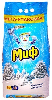 Порошок стиральный Миф Автомат Морозная свежесть 9кг