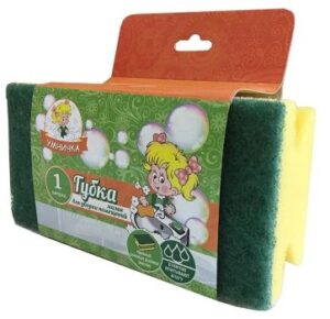 Губка для уборки помещений Умничка, малая