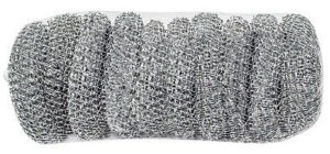 Мочалки металлические 90*90*45 10 шт в сетке