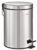 Контейнер д/мусора 12л с педалью н/ж зеркальное LAIMA Classic