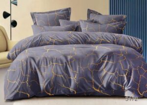 Комплект постельного белья Кракле серый 2спальный, бязь цветная (120г/м2)