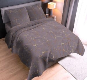 КПБ 2сп макси бязь цветная пл 120 гр/м2(нав 70*70-2шт,пр 220*240) Иван да Марья рис.Кракле серый ООО