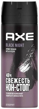 Дезодорант мужской аэрозоль AXE Блэк Найт 150мл 1/6