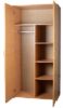 Шкаф платяной комбинированный Ш-3 860*500*1800 с полками + штанга цв.Бук