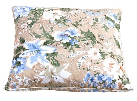 Подушка полупуховая 68*68, наполнитель 30% пуха, 70% перо, чехол-тик наволочный