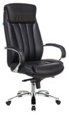 Кресло руковод Бюрократ T-9922SLчерный кожа крест. металл/хром  (ID 1155887)