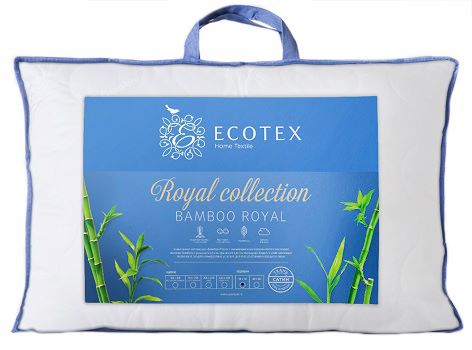 Подушка BAMBOO-ROYAL 50*70, наполнитель - микроволокно DownFill, чехол сатин-жаккард+волокно бамбука