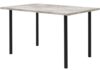 Стол обеденный 1200х800х730мм (столешница- пластик сланец светлый, металлокаркас-чёрный)