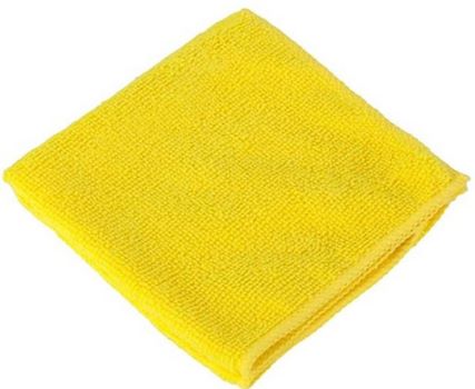 Салфетка из микрофибры 30*30 жёлтая 320г/м2