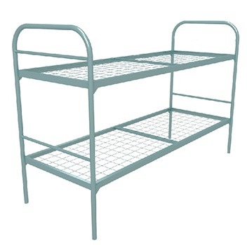 Кровать двухъярусная 80*190 серая