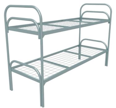Кровать двухъярусная КМдв 80/2/2/5 СЕРАЯ 80*190, 5*10 см, ДВОЙНАЯ НОЖКА, С 2 УСИЛЕНИЯМИ