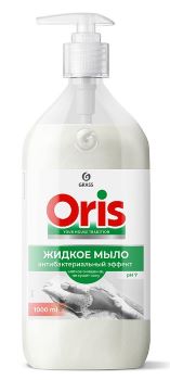 Мыло жидкое GRASS ORIS Антибактериальный эффект 1л, с дозатором