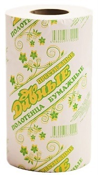 Полотенца бумажные ДИВНЫЕ, белые, двухслойные 25м