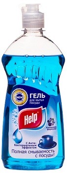 Help (Хелп) средство для посуды Антибактериальное (гель) 0,5л (1/12шт)