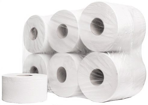 Бумага туалетная Эконом mini однослойная серая 200м