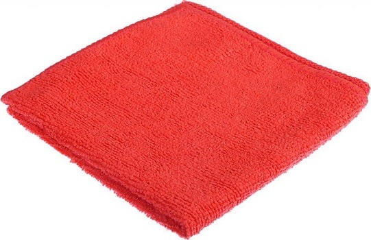 Салфетка из микрофибры 30*30, красная (220г/м2)