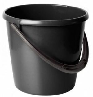 Ведро пласт б/кр 7л черное Ангарск 1/5