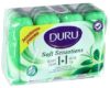Крем-мыло DURU "Зелёный чай+увлажняющий крем" 4*90г