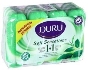 Крем-мыло DURU "Зелёный чай+увлажняющий крем" 4*90г