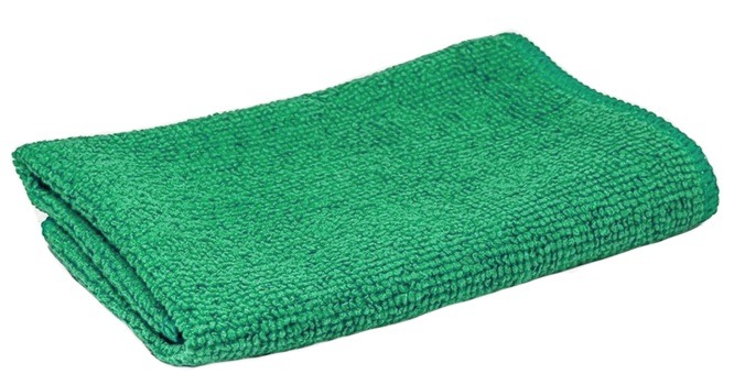 Салфетка из микрофибры 30*30, зелёная (320г/м2)