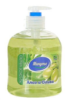 Мыло жидкое МИНУТА Алоэ и Олива 500мл с дозатором