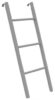 Лестница металлическая приставная для кровати серии КМ 25*140 серая