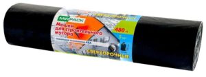 Мешки для мусора "СТРОЙКА" 480л 70мкм ПВД (1рулон-5шт)