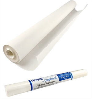 Бумага для выпечки Complement Home 38см х 25м силиконизированная белая