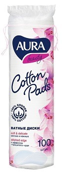 Ватные диски AURA 100 шт