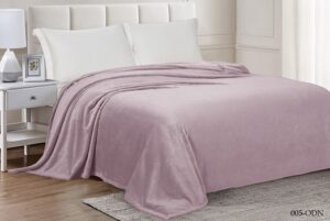 Плед VIRGINIA 1,5сп 150*200см однотонный розовый