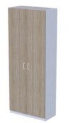 Шкаф Бюджетный 2х двер для документов закрытый Дуб Сонома/серый