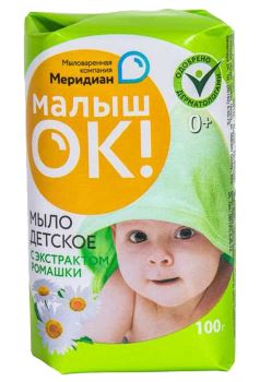 Мыло туалетное Детское МалышОК РОМАШКА 100г