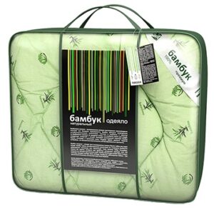 Одеяло 1,5сп 140*205 Бамбук, напол бамбук волокно 70%, п/э 30%(400гр/м2), чехол поплин (100% хлопок)