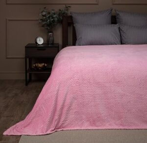 Плед Texrepublic Ромбики 150*200 цвет розовый