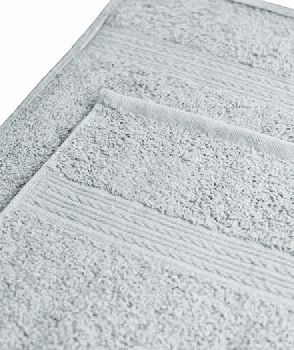 Полотенце махровое с бордюром "косичка" 70*140 серое (440 г/м2)