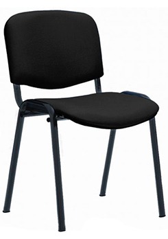 Стул каркас чёрный, обивка ткань чёрная