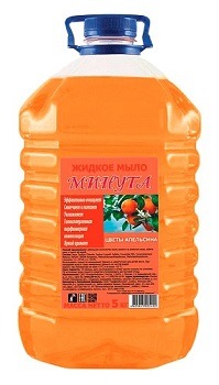 МИНУТА мыло жидкое Цветы апельсина 5 л ПЭТ